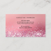 Imitate Glitzer-Design Visitenkarte (Rückseite)