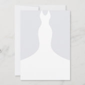 Imitate Glitzer Diamond Dress Brautparty laden Einladung (Rückseite)