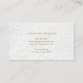 Imitate-Glitzer-Effekt Visitenkarte (Rückseite)