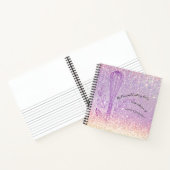 Imitate Glitzer flüstern personalisiertes Kochbuch Notizblock (Innenseite)