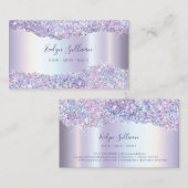 Imitate Glitzer-Folie Visitenkarte (Vorne/Hinten)