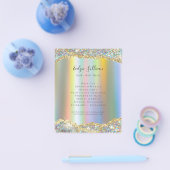 Imitate Glitzer Folienfolge Flyer (Einzeln)