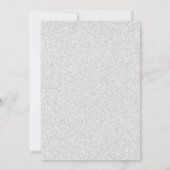 Imitate Glitzer Formal Blüh-12x18Wedding Einladung (Rückseite)