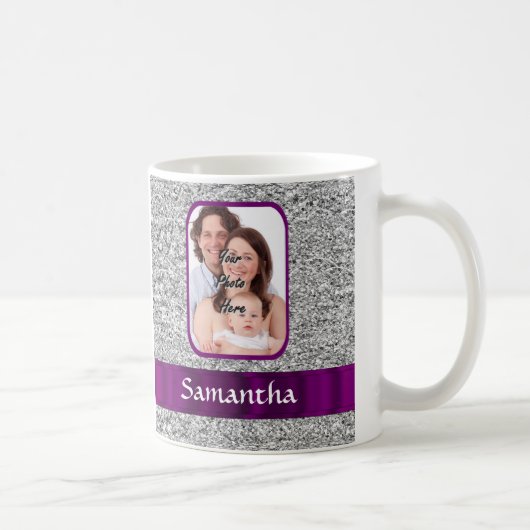 Imitate Glitzer Foto Hintergrund Kaffeetasse (Rechts)