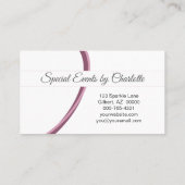 Imitate Glitzer für Berufliches Foto Visitenkarte (Rückseite)