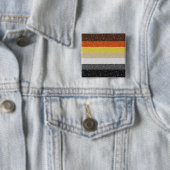 Imitate Glitzer Gay Bar Pride Flag Hintergrund Button (Beispiel)