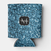 Imitate Glitzer Glitzern Monogram Dosenkühler (Vorderseite)