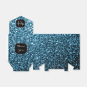 Imitate Glitzer Glitzern Monogram Geschenkschachtel (Ungefaltet)