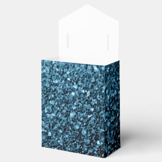 Imitate Glitzer Glitzern Monogram Geschenkschachtel (Geöffnet)