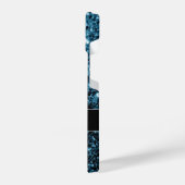 Imitate Glitzer Glitzern Monogram iPhone Hülle (Linke Seite)