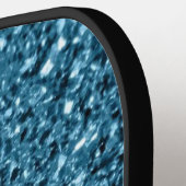 Imitate Glitzer Glitzern Monogram Pickleball Schläger (Linke Seite)