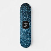 Imitate Glitzer Glitzern Monogram Skateboard (Vorne)