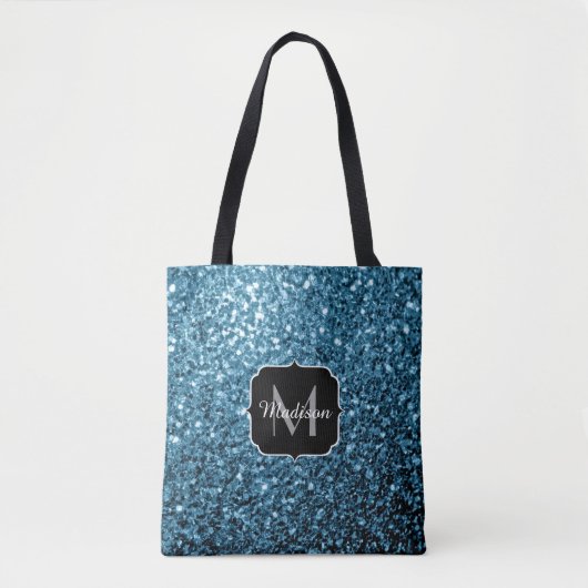 Imitate Glitzer Glitzern Monogram Tasche (Vorderseite)
