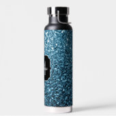 Imitate Glitzer Glitzern Monogram Trinkflasche (Links)