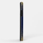 Imitate Glitzer Gold Monogramm Name Case-Mate iPhone Hülle (Hinten/Rechts)