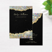 Imitate Glitzer Goldschmuckkarte (Schreibtisch)