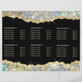 Imitate Glitzer Goldsequenzbroschüre (Rückseite)