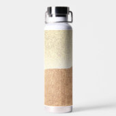 Imitate Glitzer Heelse Rosa Goldflasche Trinkflasche (Rückseite)