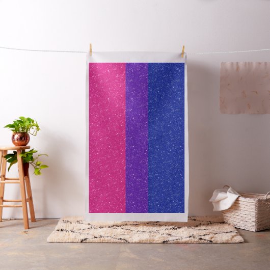 Imitate Glitzer Hintergrund des Bisexuellen Stolze Stoff (Beispiel)