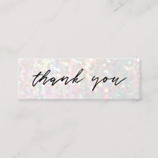 Imitate Glitzer Hintergrund Mini-Visitenkarte Mini Visitenkarte (Vorderseite)