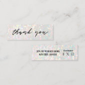 Imitate Glitzer Hintergrund Mini-Visitenkarte Mini Visitenkarte (Vorne/Hinten)