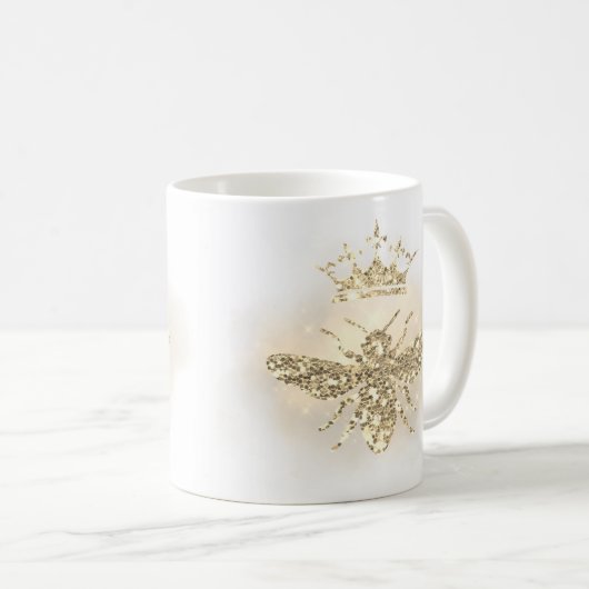 Imitate Glitzer Honigbiene Kaffeetasse (VorderseiteRechts)