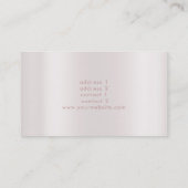 Imitate Glitzer Klavier auf IMITATE Metallische Wi Visitenkarte (Rückseite)