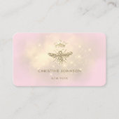 Imitate Glitzer Königin auf rosa Visitenkarte (Vorderseite)