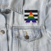 Imitate Glitzer LGBT-Alleinstempelflagge Hintergru Button (Beispiel)