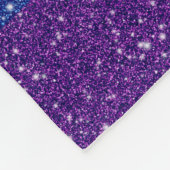 Imitate Glitzer LGBTQ-Flag Fleecedecke (Ecke)