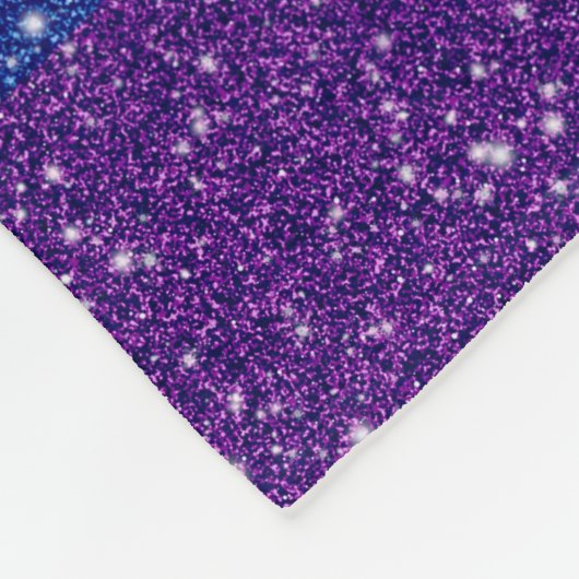 Imitate Glitzer LGBTQ-Flag Fleecedecke (Ecke)