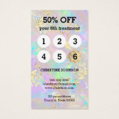 Imitate Glitzer-Loyalitätskarte (Rückseite)