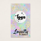 Imitate Glitzer-Loyalitätskarte (Vorderseite)