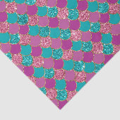 Imitate Glitzer Mermaid Muster Skala Seidenpapier (Ausschnitt)