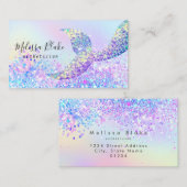 Imitate Glitzer Mermaid Schwanz Visitenkarte (Vorne/Hinten)