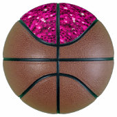 Imitate Glitzer Monogramm, Hot-pink-Glitzern Basketball (Rechts)