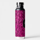 Imitate Glitzer Monogramm, Hot-pink-Glitzern Trinkflasche (Rechts)