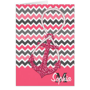 Imitate Glitzer nautischer Anker Unendlichkeitssym