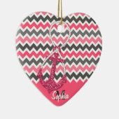 Imitate Glitzer nautischer Anker Unendlichkeitssym Keramik Ornament (Rechts)