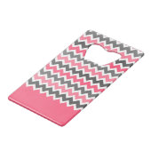 Imitate Glitzer nautischer Anker Unendlichkeitssym Kreditkartenflaschenöffner (Rückseite Schrägansicht)