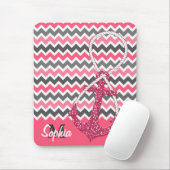 Imitate Glitzer nautischer Anker Unendlichkeitssym Mousepad (Mit Mouse)