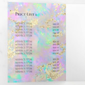 Imitate Glitzer-Neon Opal Broschüre Dreifach Gefaltete Einladung (Innen Erste Seite)