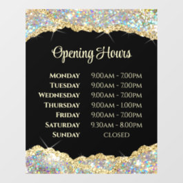 Imitate Glitzer Öffnungszeiten Fensterheber Fensteraufkleber