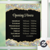 Imitate Glitzer Öffnungszeiten Fensterheber Fensteraufkleber (Zuhause)