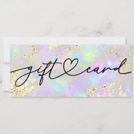 Imitate Glitzer Opal Geschenkgutschein