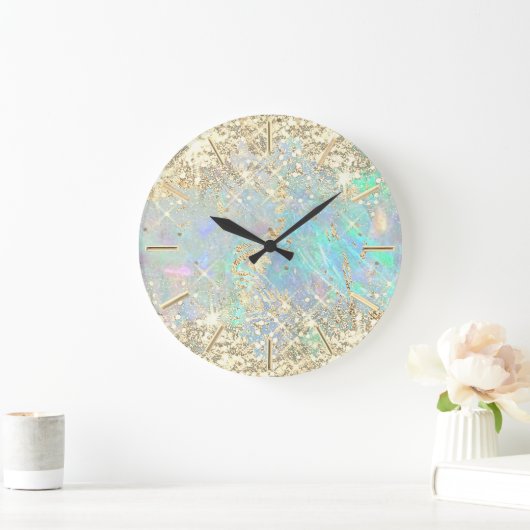 IMITATE Glitzer opal Große Wanduhr (Zuhause)