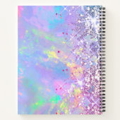 Imitate Glitzer opal Notizblock (Rückseite)