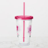 Imitate Glitzer Pink Disco Cowgirl Junggeselinnen- Acryltrinkbecher (Rechts)