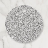 Imitate Glitzer Pink Disco Cowgirl Junggeselinnen- Geschenkanhänger (Rückseite)