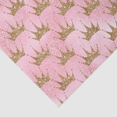 Imitate Glitzer Prinzessin Goldkronengewebe Party Seidenpapier (Ausschnitt)